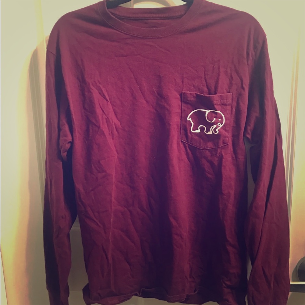 Maroon ivory Ella pullover